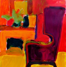 1238. Easy Chair with Fireplace 24x20