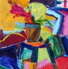 1280. Flowers on Chair #1  30x22