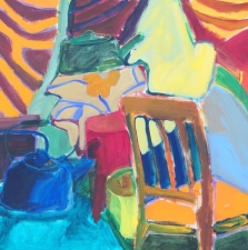 1401. Interior with Chair 36x36