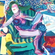 1173. Bubble Gum Girl  17.5x22