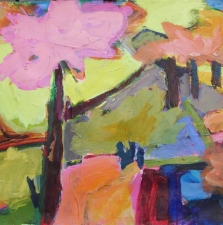 1412.5 Landscape with Pink Trees p 22x30