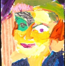 1370. Green Eyed Lady  15x11
