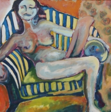 1450.5 Original Seated Nude 29x39
