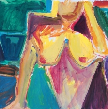 1560. Seated Nude  22x30