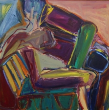 1560.5 Seated Nude in Chair 35x36