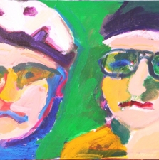 1820. Two Cyclers 18x24