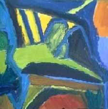 1191. Chair with Green Cushion 22x28