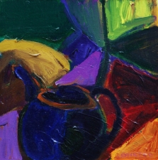 1231. Dark Blue Teapot 12x12