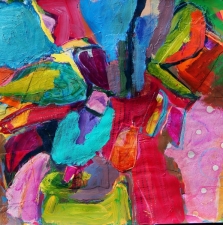 1261. Flowers in Vase  22x26 SOLD