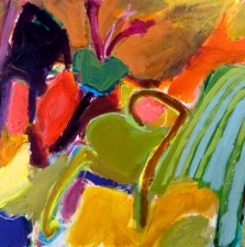 1406.5 Interiorwith Striped Chair 24x30