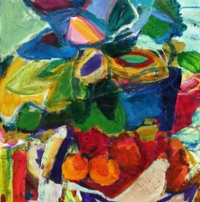 1480 Plant with Two Oranges  26x21