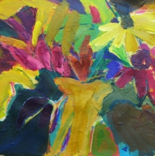 1735. Still Life with Yellow Ocher Vase  22x30