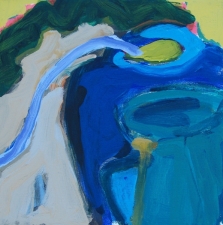 1780. Two Blue Pots 12x12