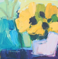 1890. Yellow Flowers 11x14