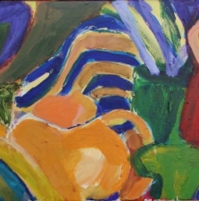 2019 Yellow Orange and Magenta Teapots 16x42